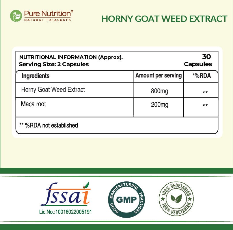 Horny Goat Weed with Maca Root Extract