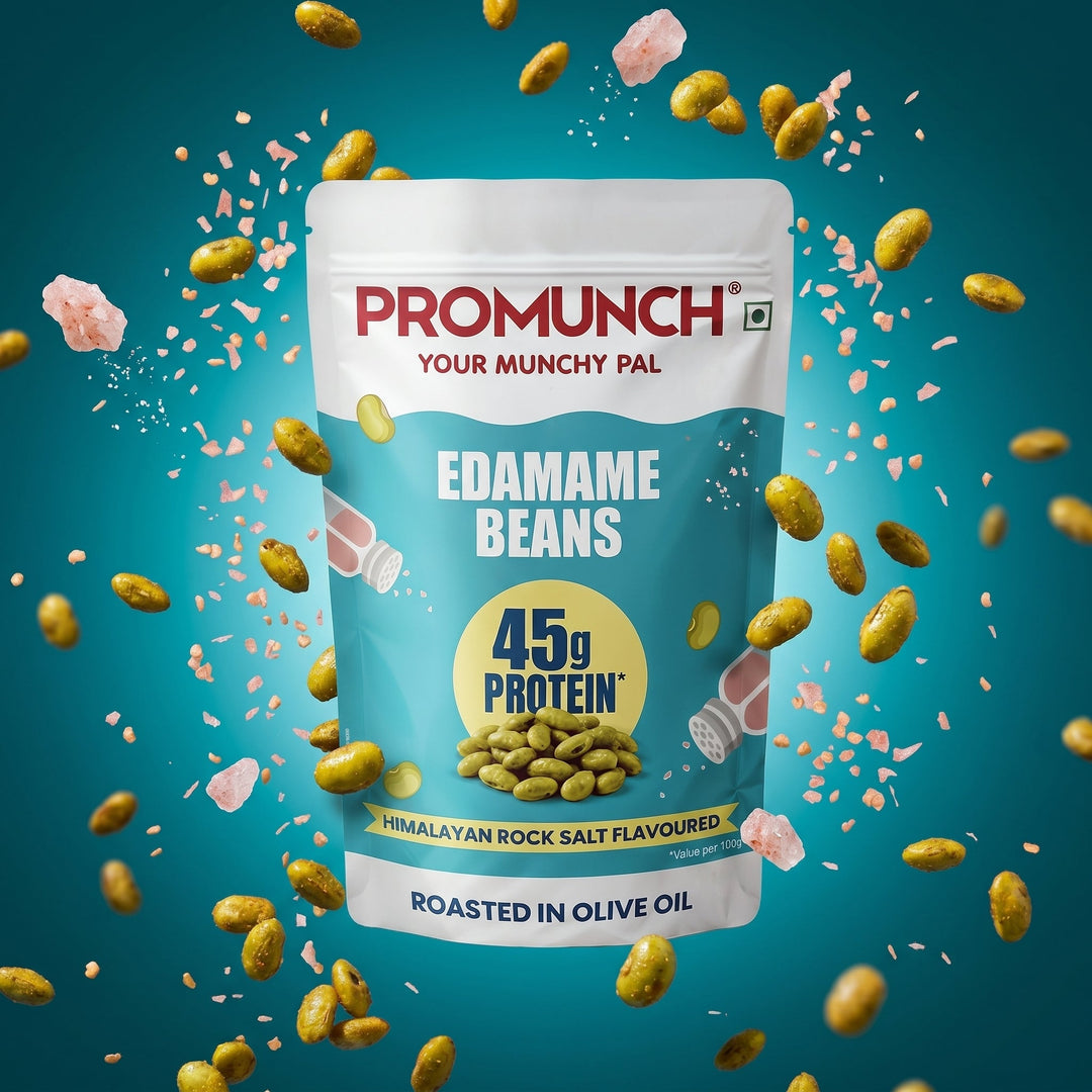 PROMUNCH Roasted Edamame Beans - Himalayan Rock Salt