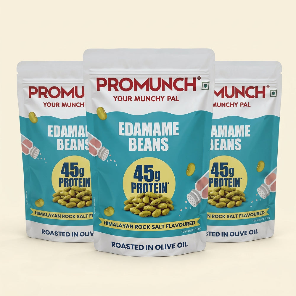 PROMUNCH Roasted Edamame Beans - Himalayan Rock Salt