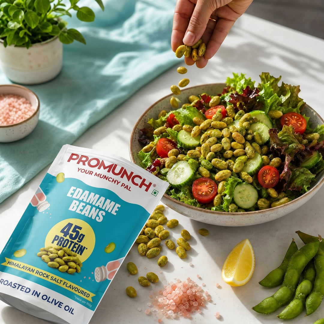 PROMUNCH Roasted Edamame Beans - Himalayan Rock Salt