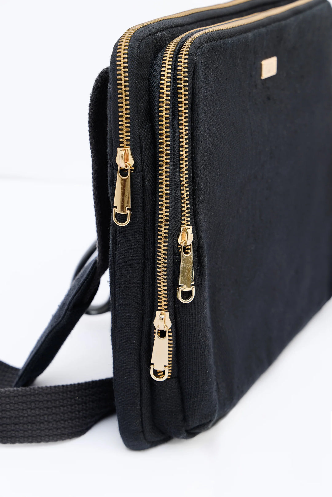 The Label GAIA Premium Hemp Cross Body Laptop Messenger Bag