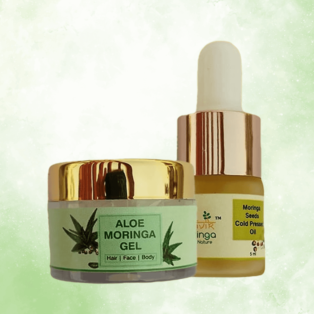 Daivik Moringa Mini Duo | Aloe Moringa Gel + Moringa Seed Oil