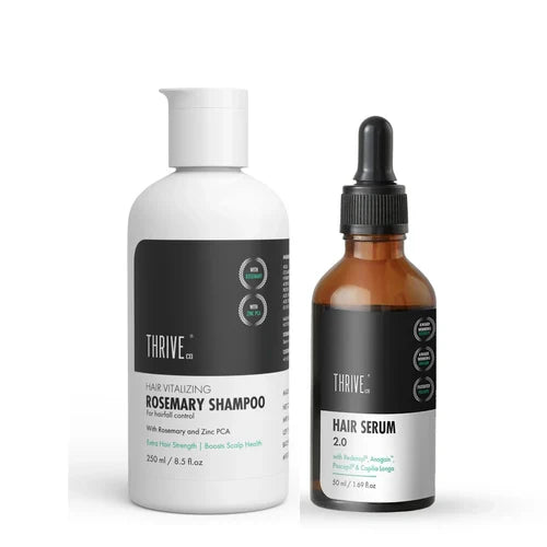 ThriveCo Restorative Hair Growth Kit: Hair Growth Serum 2.0 & Hair Vitalizing Shampoo