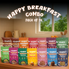 Gladful Happy Breakfast Combo - 14 Packs | 2520gms