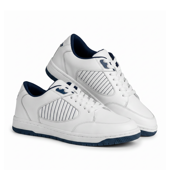 Harp White And Blue Casual Sneakers
