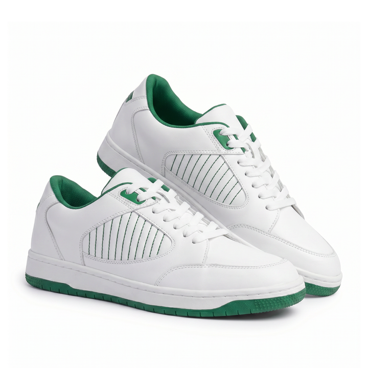 Harp White And Green Casual Sneakers