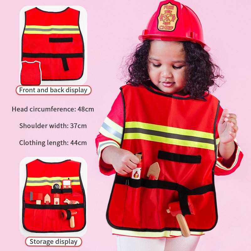 Wudly - Wooden Fire Fighter Set For Kids