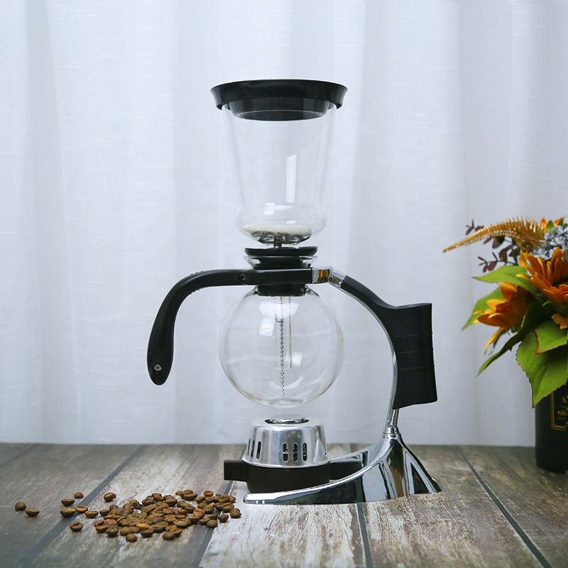 The Bean Co Roasters Siphon Coffee Maker | 5 Cup Capacity | Heat Resistant Borosilicate Glass | Coffee Maker