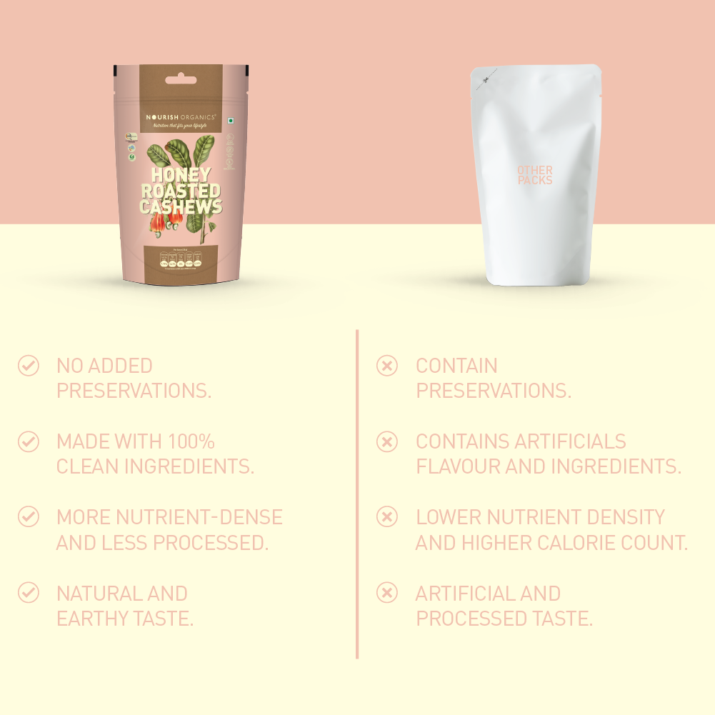 NOURISH ORGANICS Honey Roasted Cashews