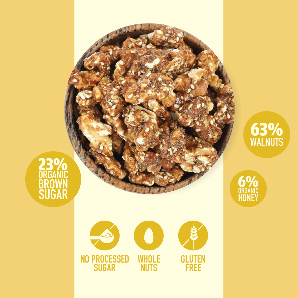 NOURISH ORGANICS Honey Roasted Walnuts