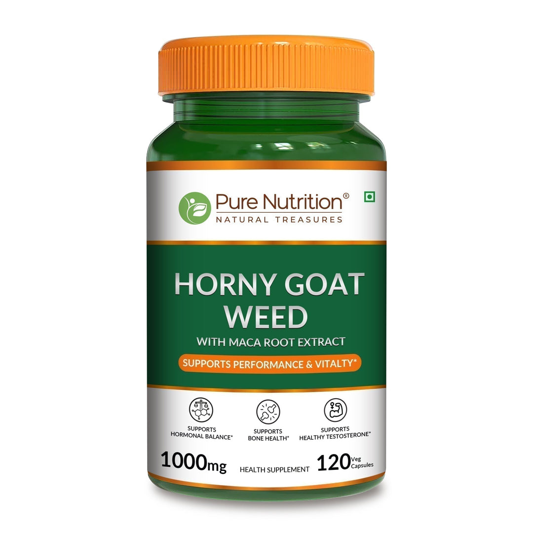 Horny Goat Weed with Maca Root  120 Veg Tablets | Vitality & Stamina