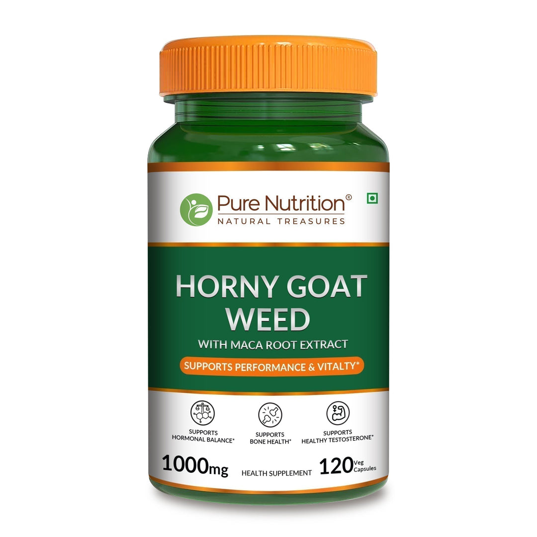 Horny Goat Weed with Maca Root  120 Veg Tablets | Vitality & Stamina