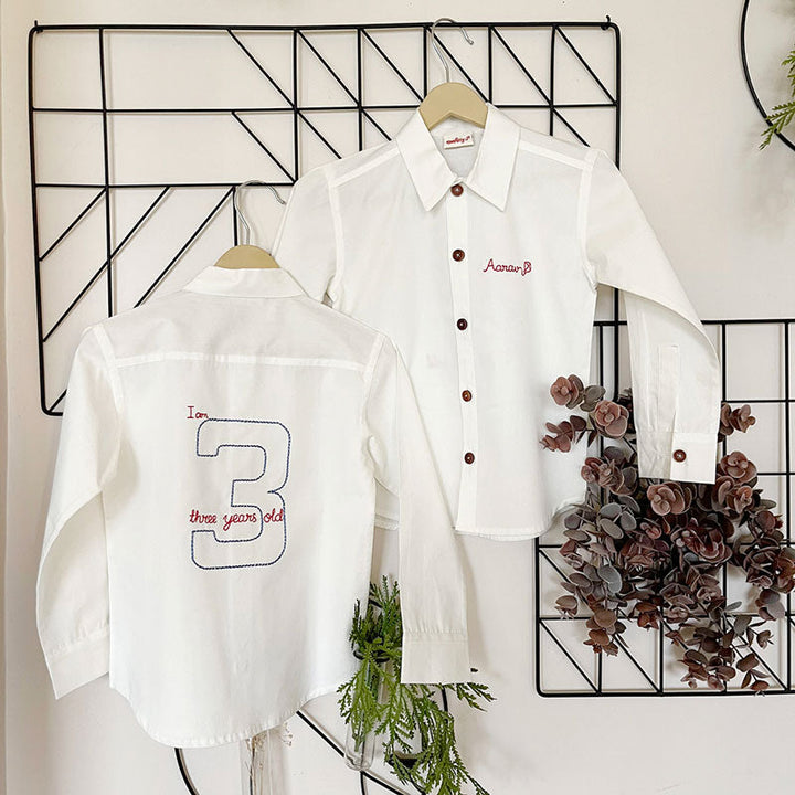 I am Three äóñ Personalized Birthday Shirt