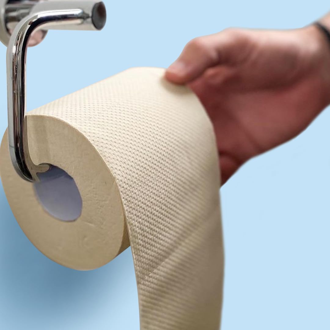 IMECO Soft 3 Ply Bamboo Toilet Paper Rolls - Unbleached & Eco-Friendly - 220 Pulls Each