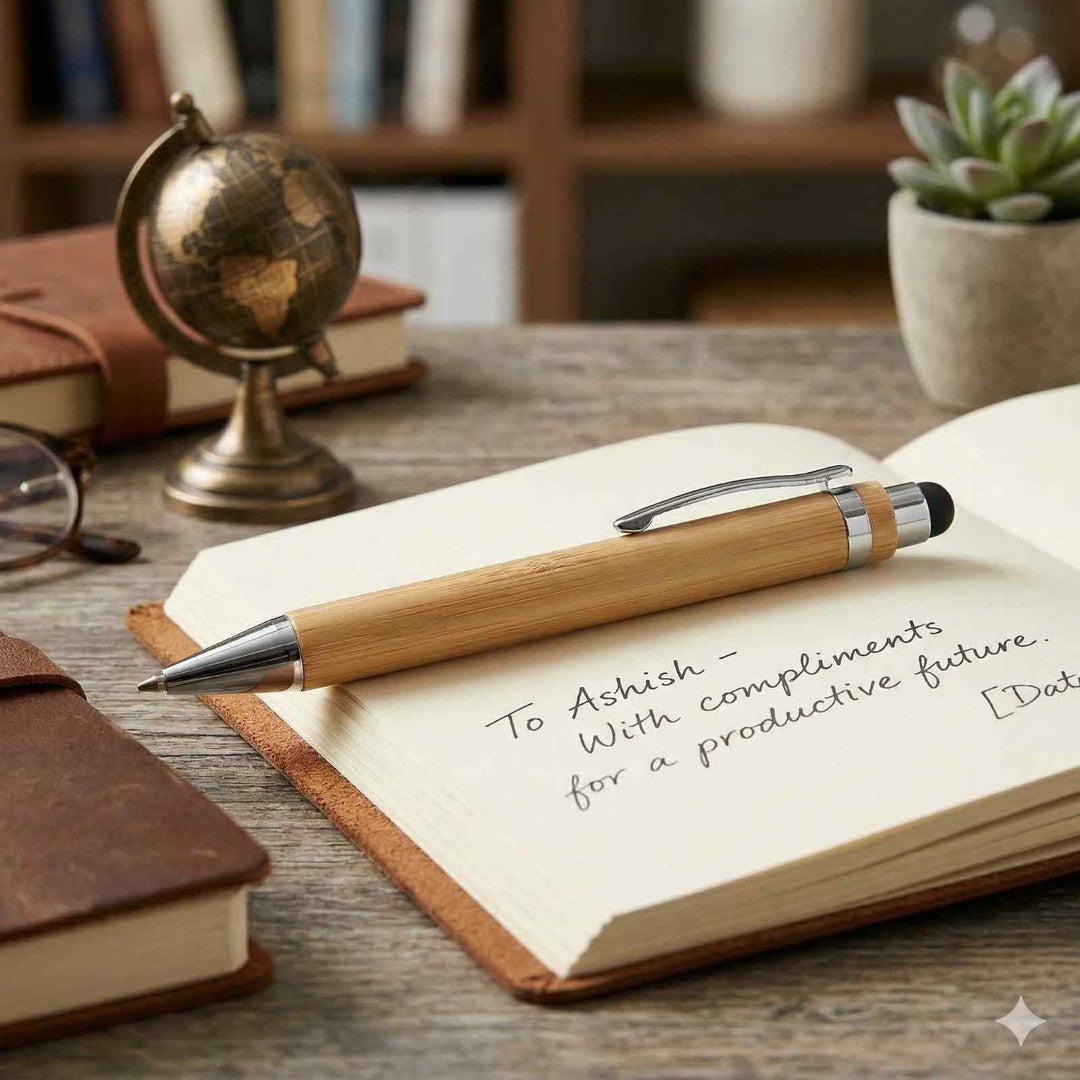 The Label Gaia Gift Set: Elastic loop Diary, Pen & Bottle | Hemp