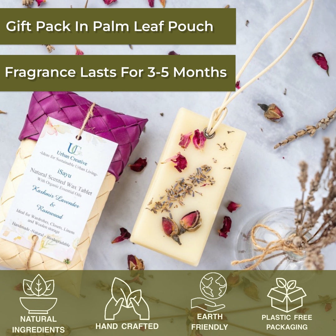 Kashmir Lavender & Rosewood – Woody and light floral fragrance wax tablet