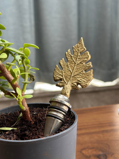 Patra wine stopper - made in solid brass