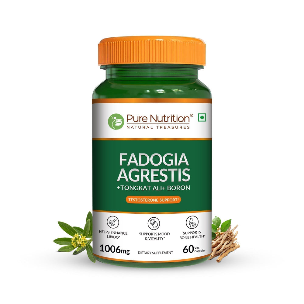 Fadogia Agrestis + Tongkat Ali + Boron Natural Testosterone Support | 60 Tablets