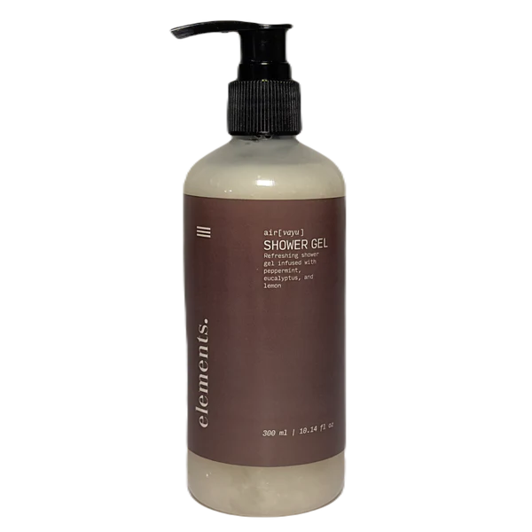 Refreshing Aromatherapy Shower Gel with Peppermint, Eucalyptus, and Lemon - 300ml
