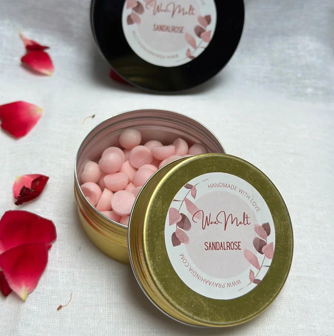 Pravaah Sandalrose Wax Melt Beads  | Handmade in Pure Soy Wax