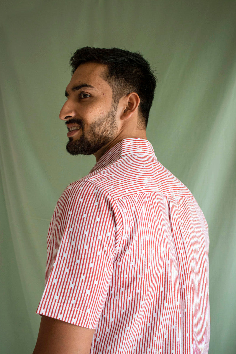 Earthy Route Red lakeer · half sleeve shirt