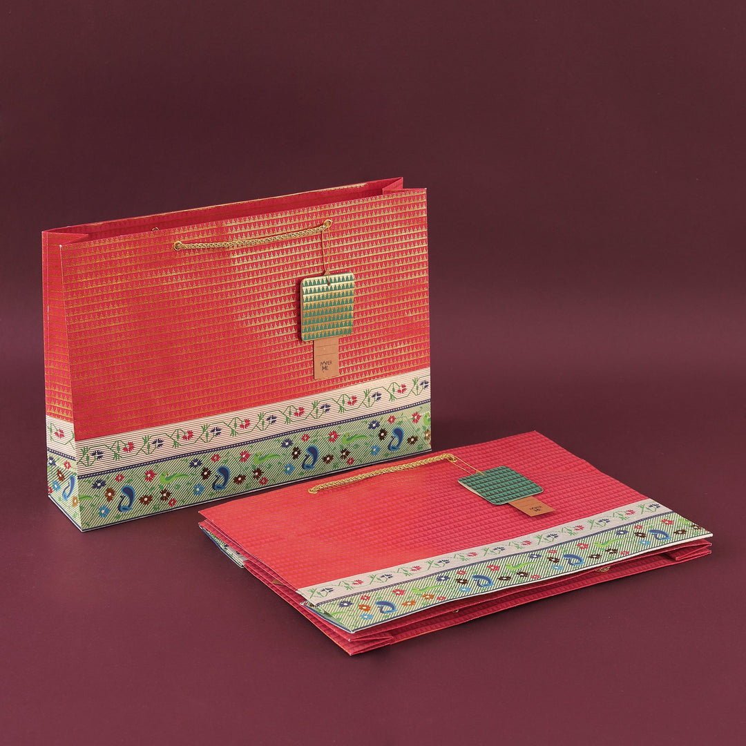 Paithani Large Bag (Set Of 3)