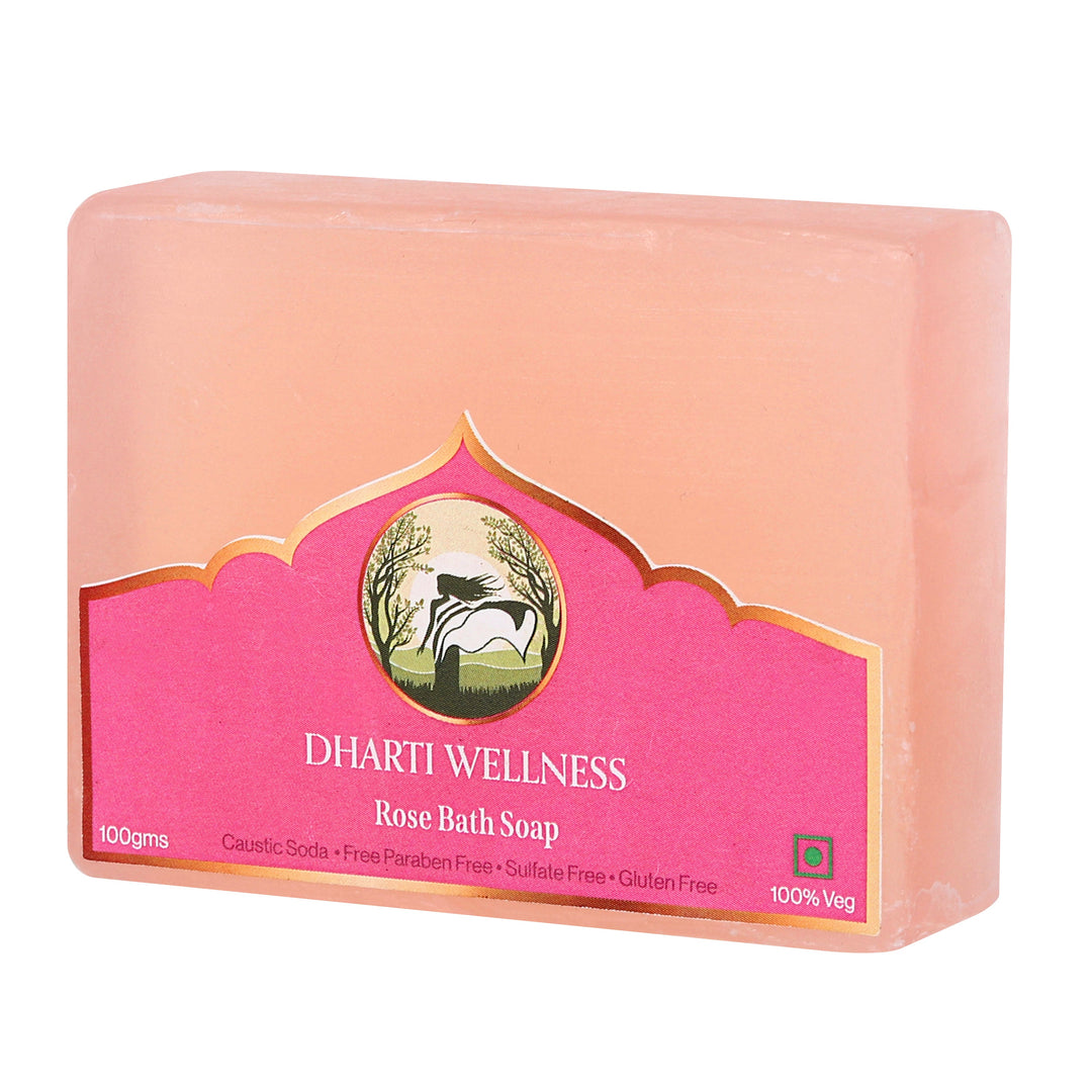 Rose Soap -  Organic | Natural | Caustic - Soda Free | Brightening | Glow | Nourishing | Rich In Antioxidants | Mood Lifting Ritual