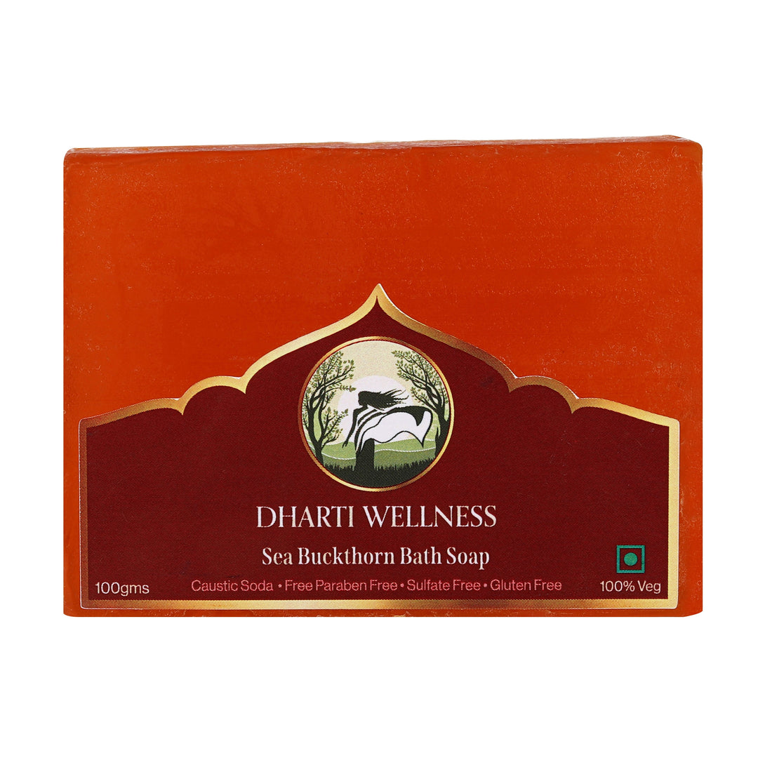 Sea Buckthorn Bath Soap - After Swim | Organic | Natural | Caustic - Soda Free | Anti Itching | Healing