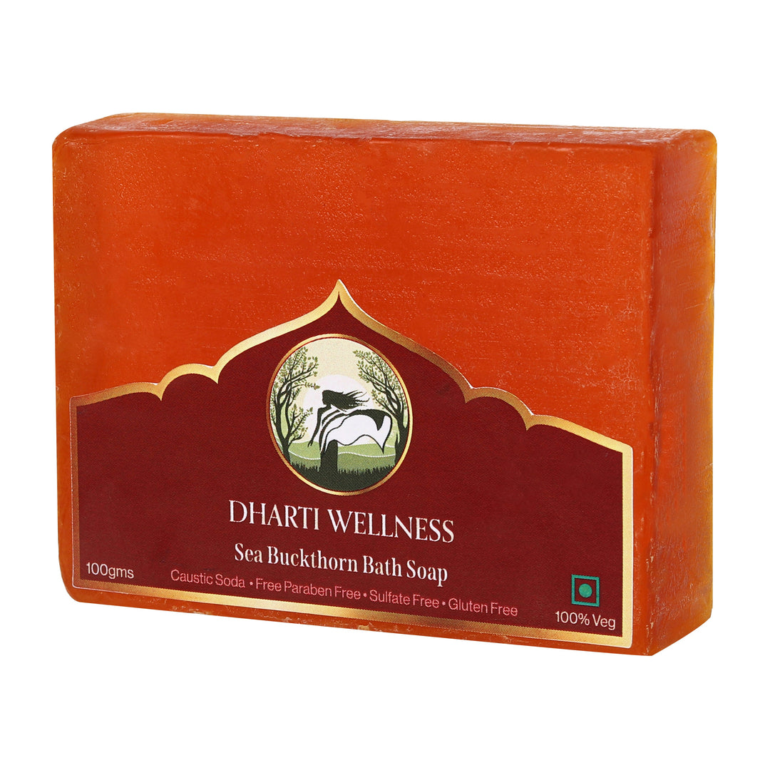 Sea Buckthorn Bath Soap - After Swim | Organic | Natural | Caustic - Soda Free | Anti Itching | Healing