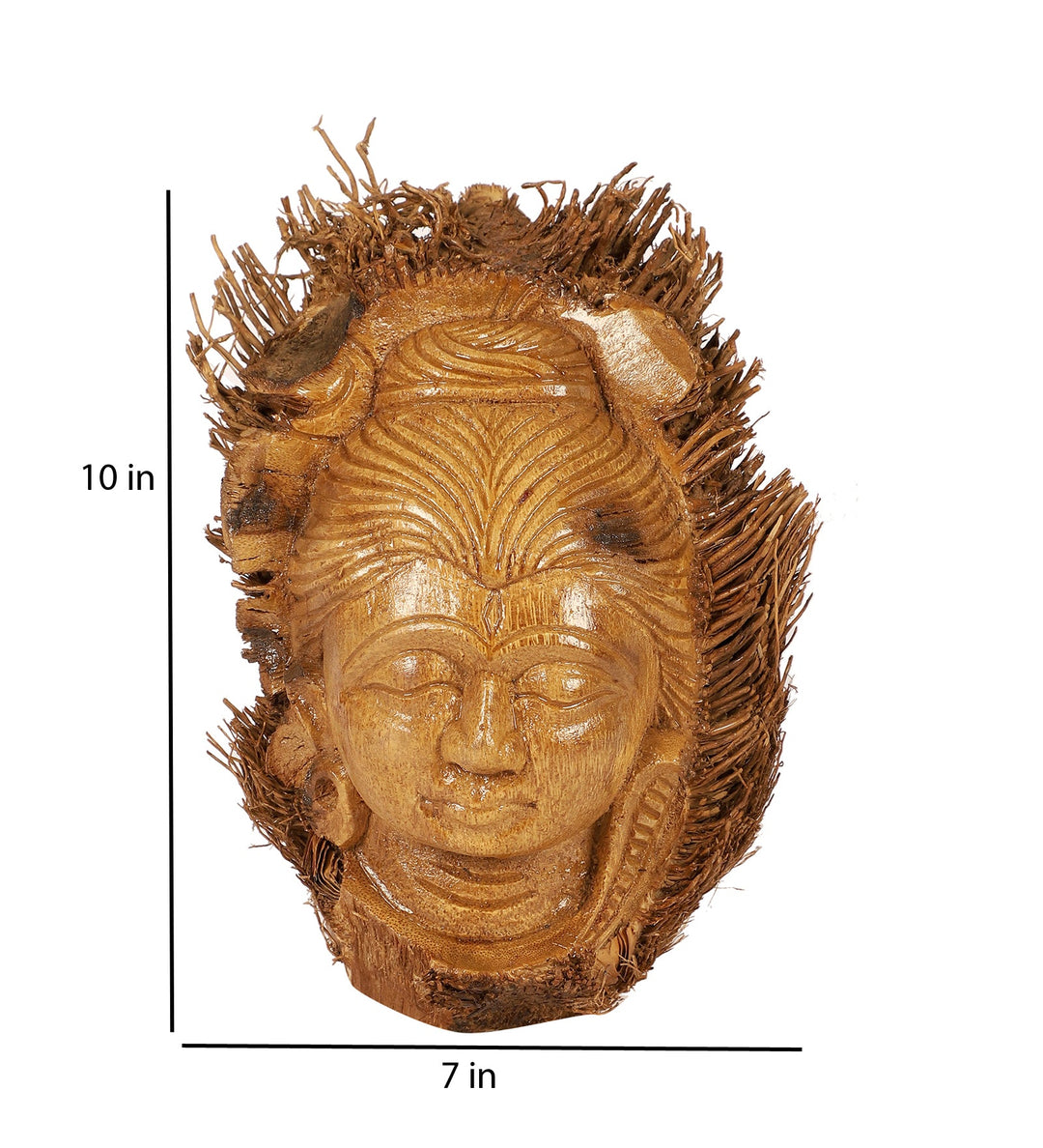 Hand-carved Bamboo Root Idol - Shiva