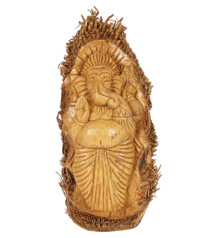 SILPAKARMAN Hand-carved Bamboo Root Idol - Ganesh
