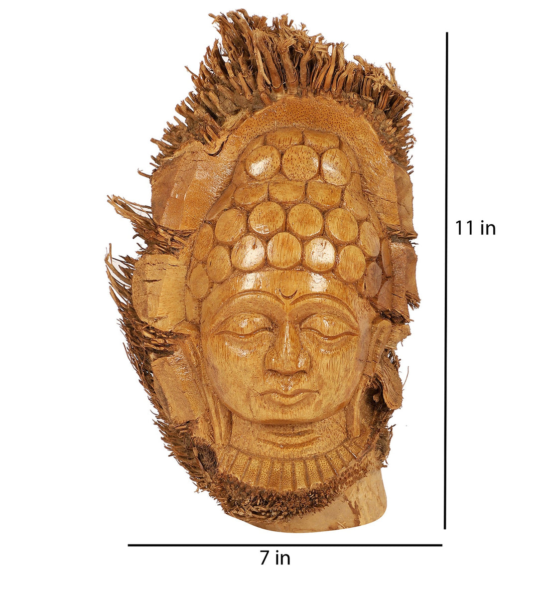 Hand-carved Bamboo Root Idol - Buddha