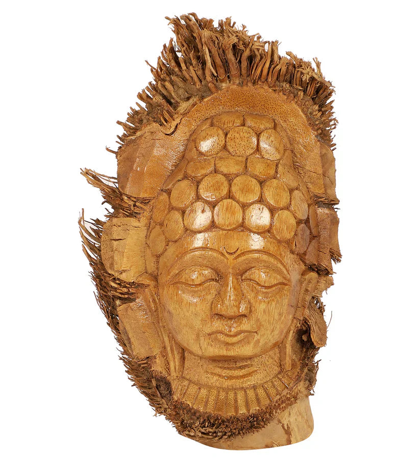 SILPAKARMAN Hand-carved Bamboo Root Idol - Buddha