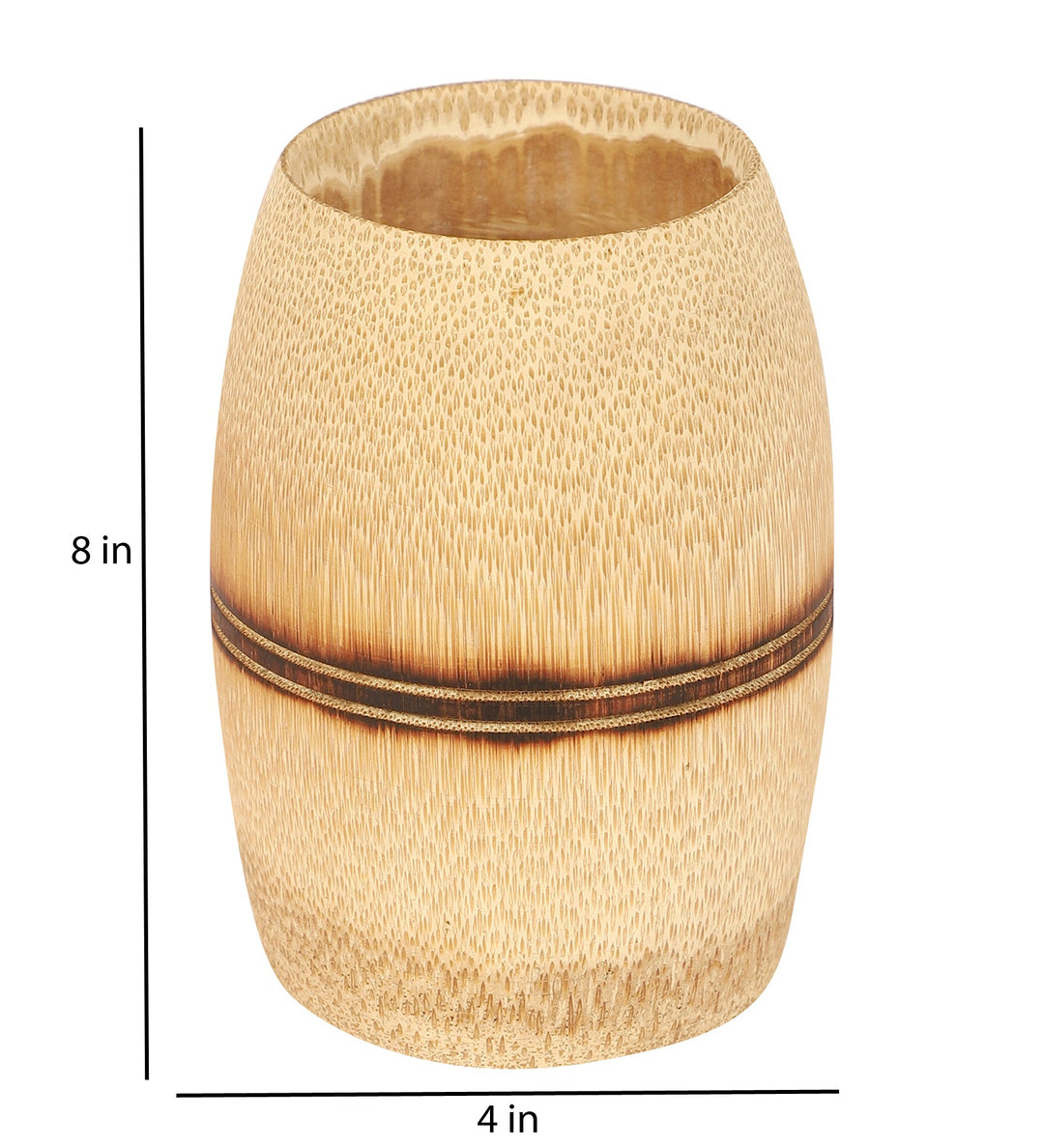 Silpakarman Bamboo Kulhad | Smoke Finish | 4 Inch