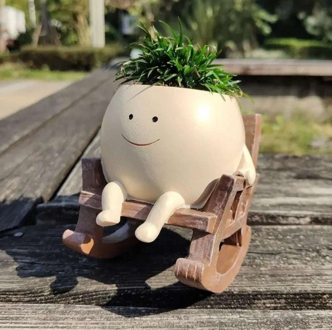 Swing planter on chair - https://artecasa.in/