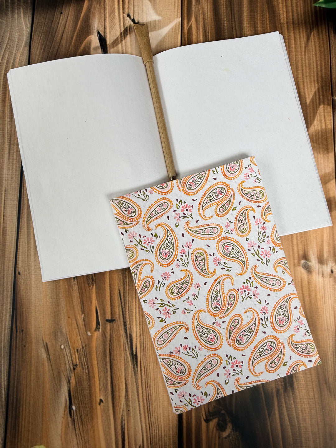 Paisley Bloom Plantable Notebook