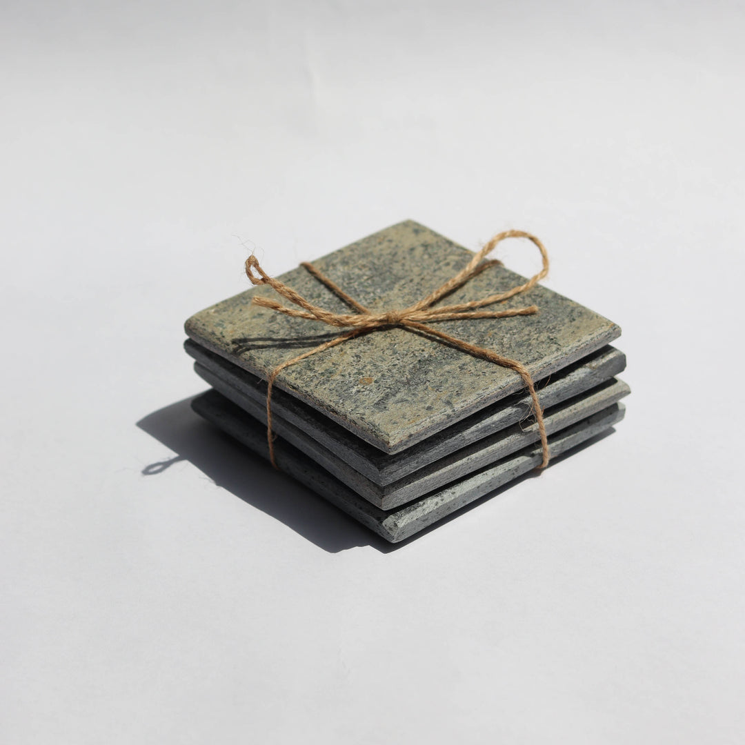 Muun Home Slate Coasters Set of 4