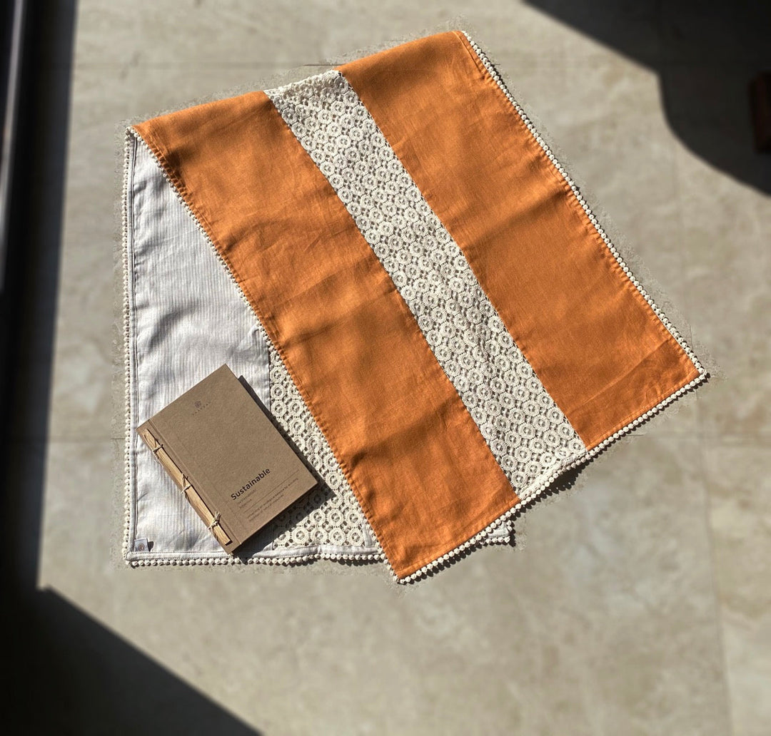 Pravaah Dharanee 2.0 - reversible table runner