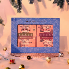 NOURISH ORGANICS Holiday Superfood Cookies Box | Healthy Gifting Pack of 4