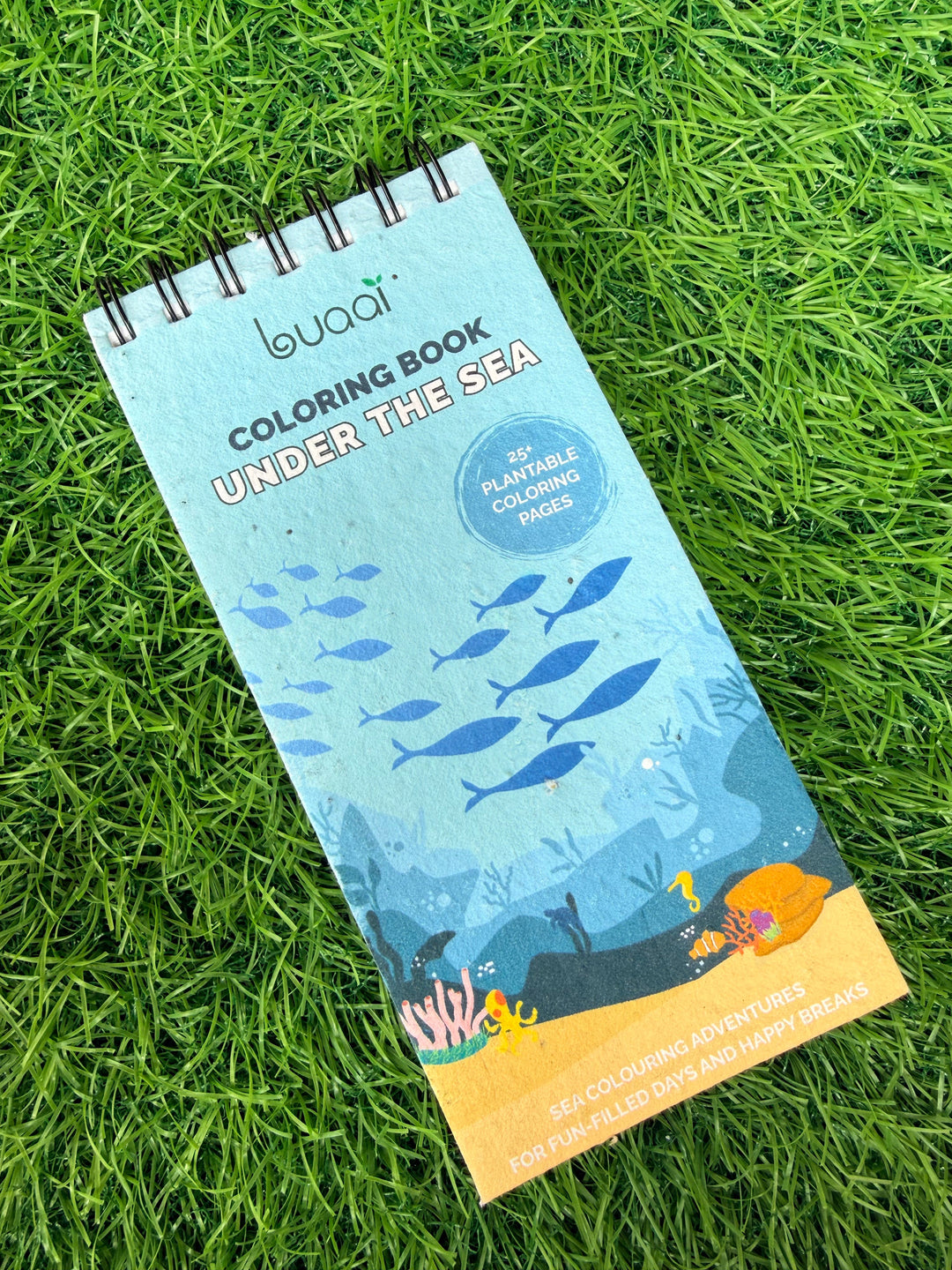 Under the Sea Plantable Colouring book