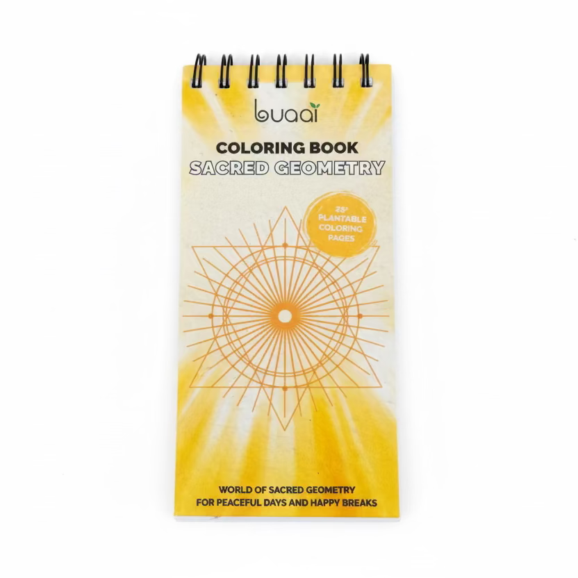 Sacred Geometry plantable Colouring book