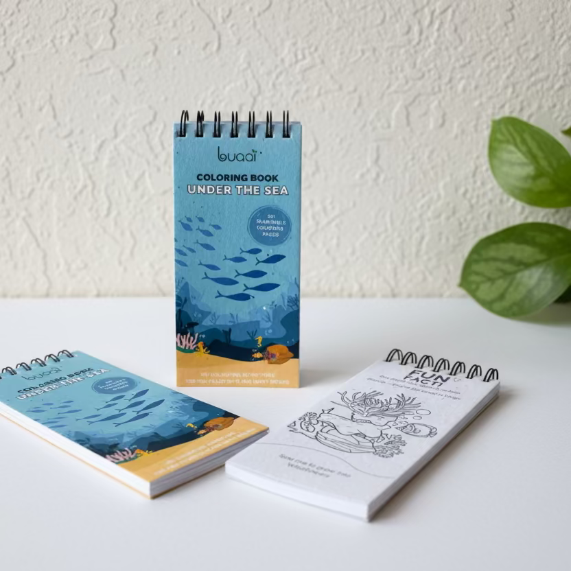 Under the Sea Plantable Colouring book