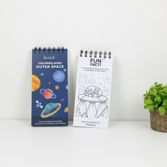 Outer Space Plantable Colouring book