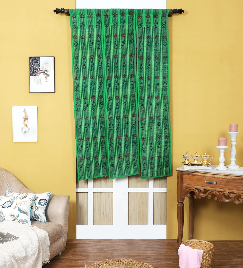 Curtain & Dining Mat Combo - Green