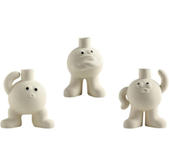 Big feet Flower vase hugging chest