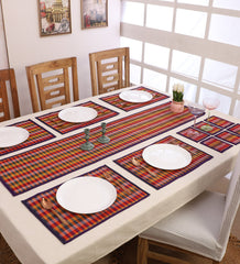 Bamboo Dining Mats - Multi Purple (Set of 13)