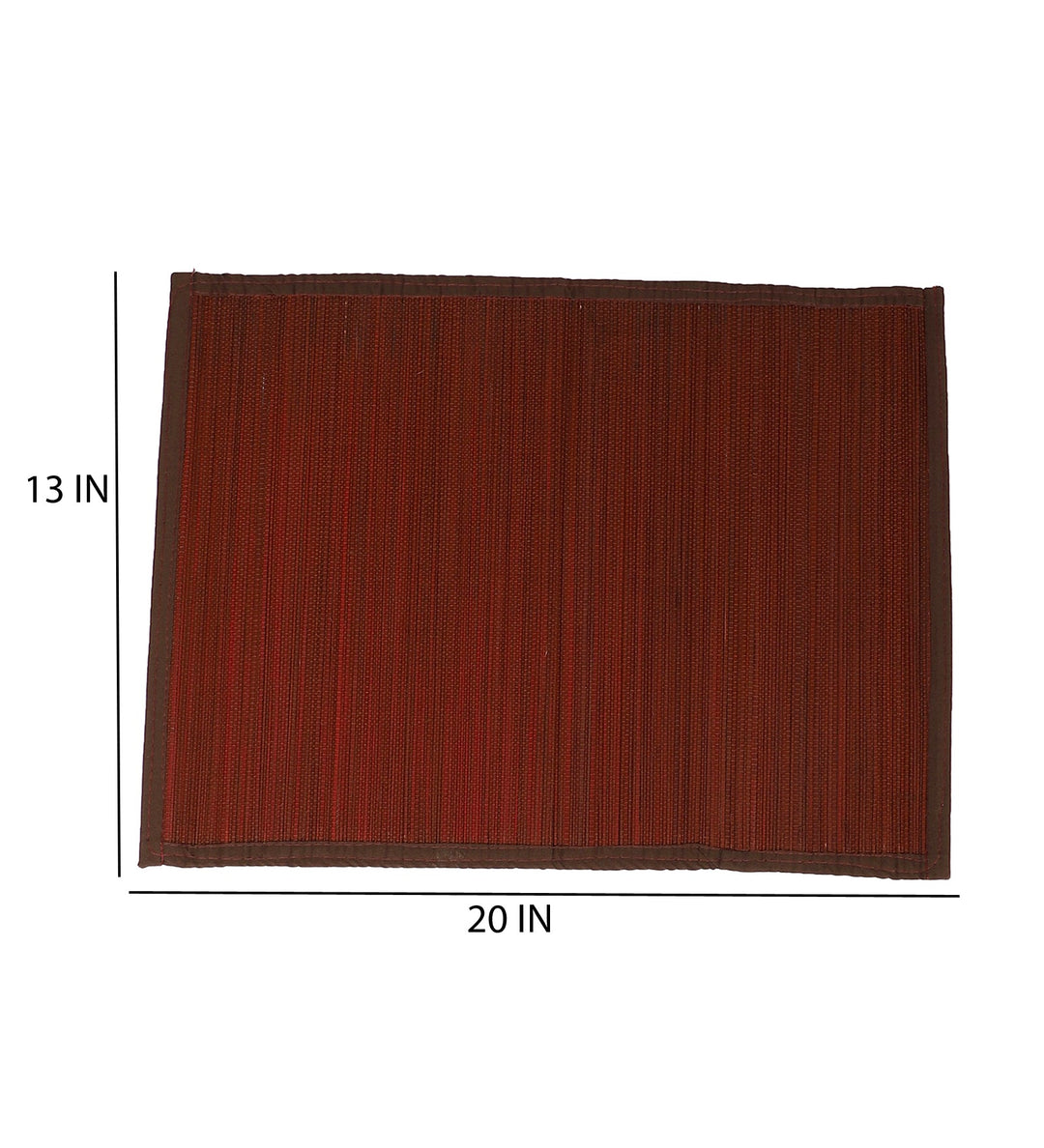 Bamboo Dining Mats - Brown (Set of 13)