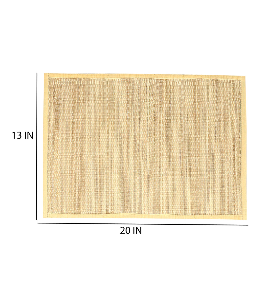 Bamboo Dining Mats - Beige (Set of 13)