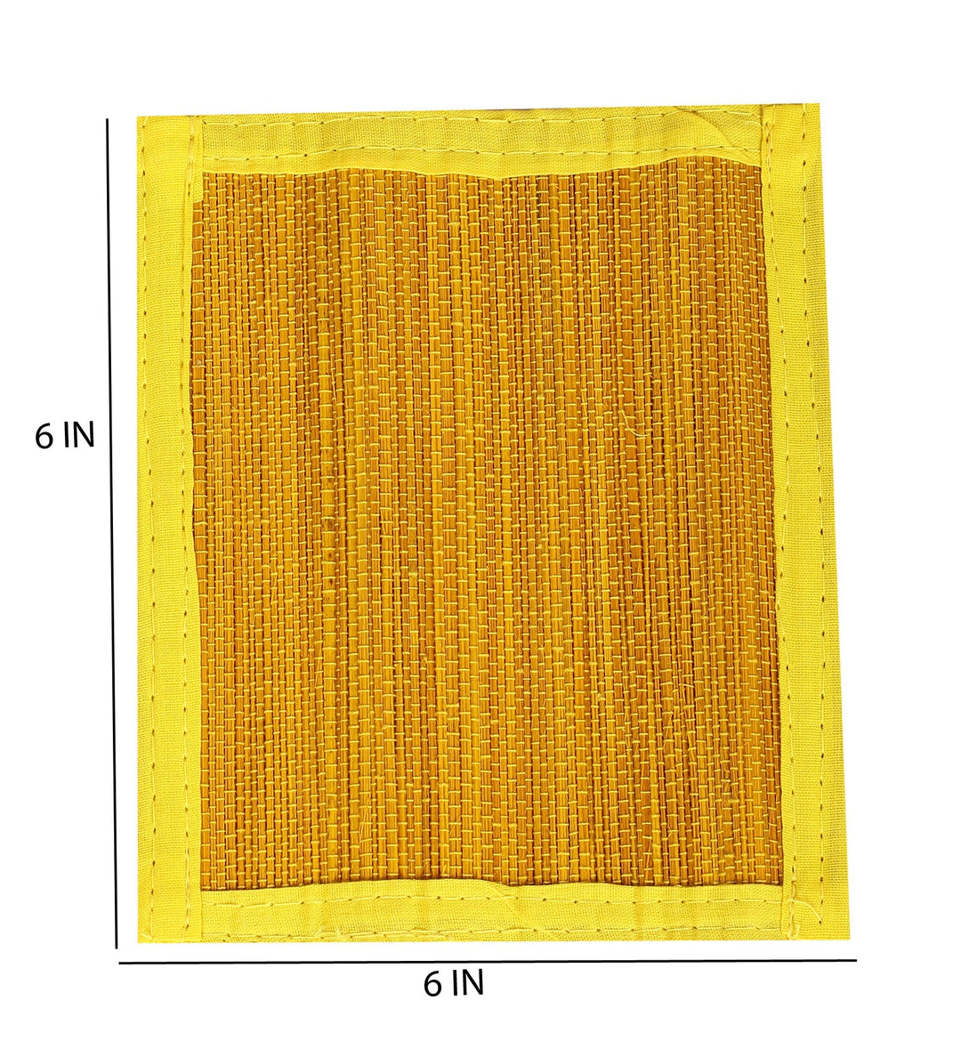 Bamboo Coasters - Yellow