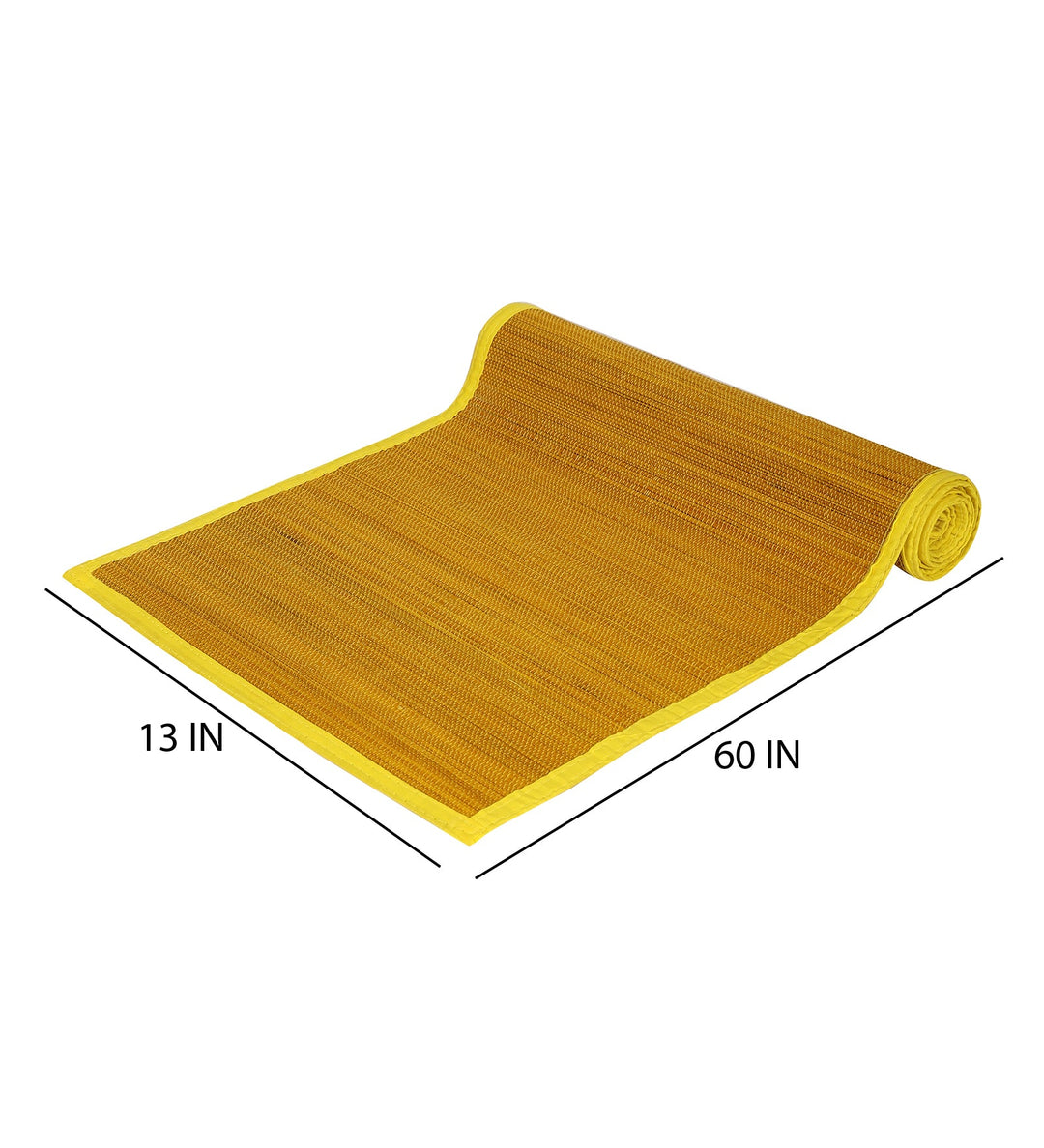 Bamboo Dining Mats - Yellow (Set of 13)